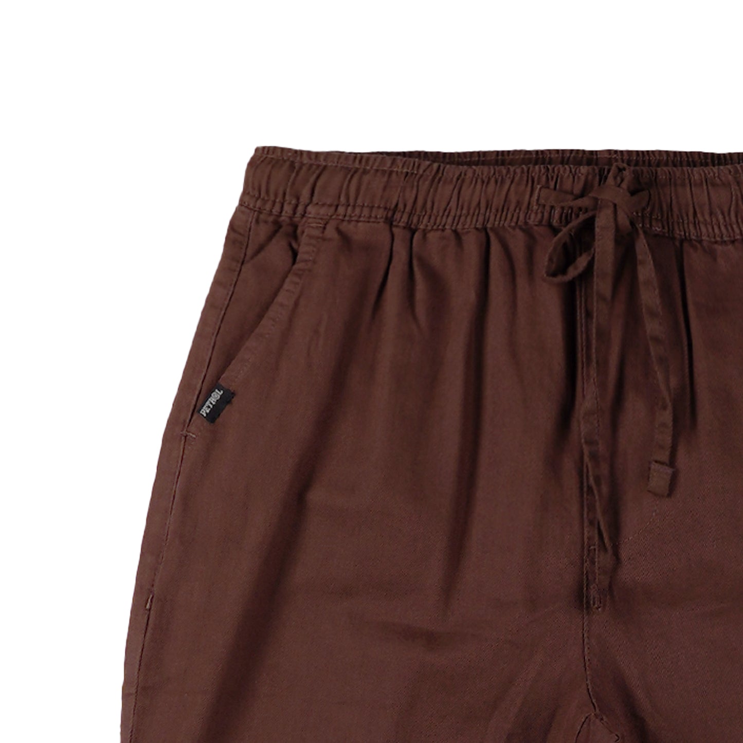 Petrol Ladies Basic Non-Denim Trouser Pants for Ladies Drawstring Regular Fitting 155033-U (Choco Brown)