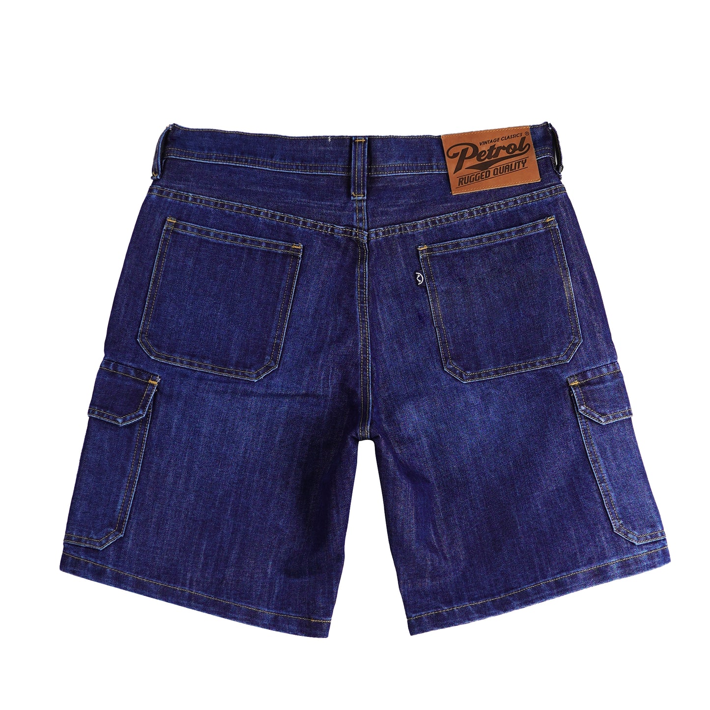 Petrol Basic Denim Cargo Short for Men Regular Fitting 151338 (Dark Shade)