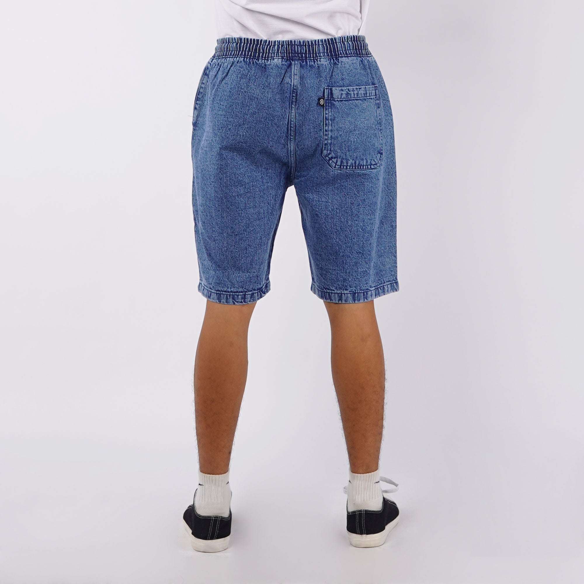 Denim jogger shorts mens sale