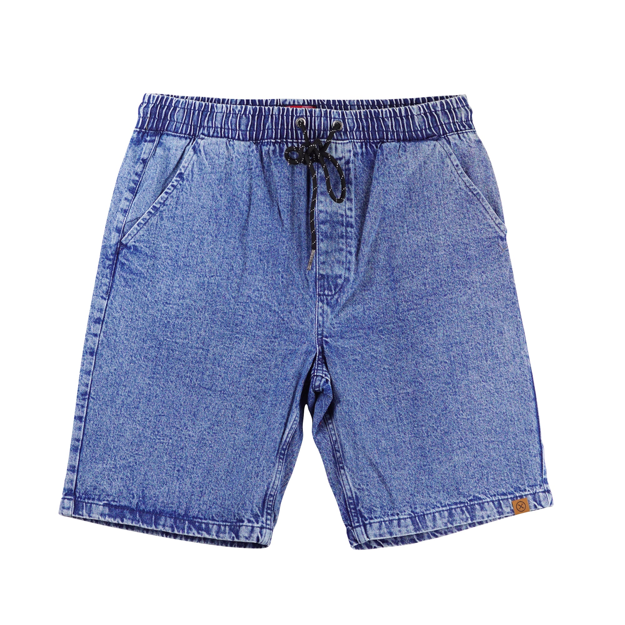 Denim jogger shorts mens sale