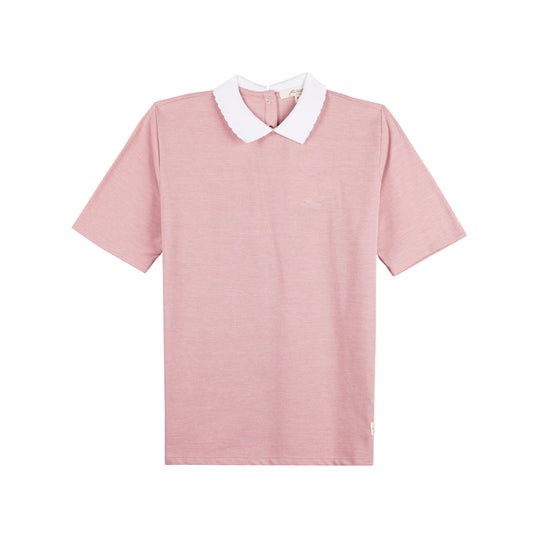 Petrol Basic Collared for Ladies Regular Fitting Shirt 129232 (Dusty Pink)