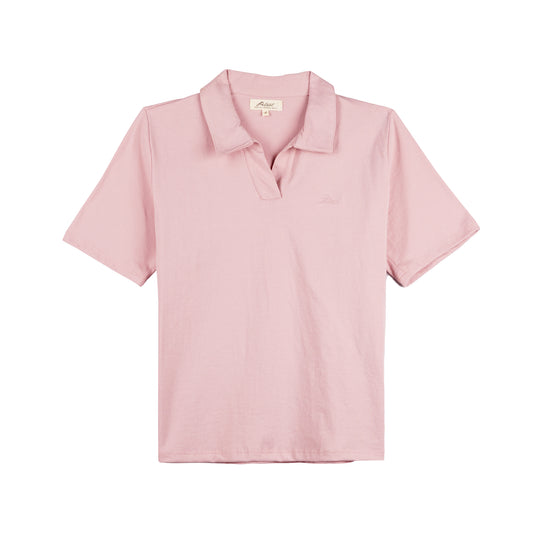 Petrol Basic Collared Shirt for Ladies Boxy Fitting 141766 (Dusty Pink)