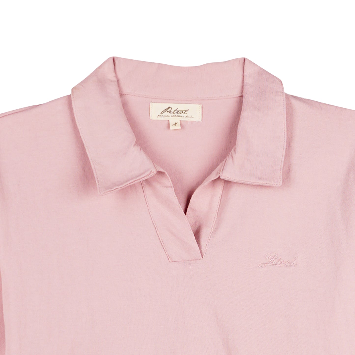 Petrol Basic Collared Shirt for Ladies Boxy Fitting 141766 (Dusty Pink)