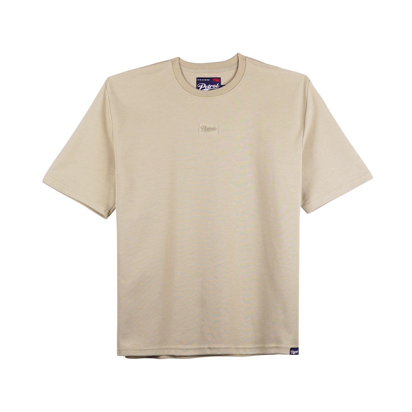 Petrol Basic Tees for Men Oversized Fitting Shirt 135845-U (Stone)