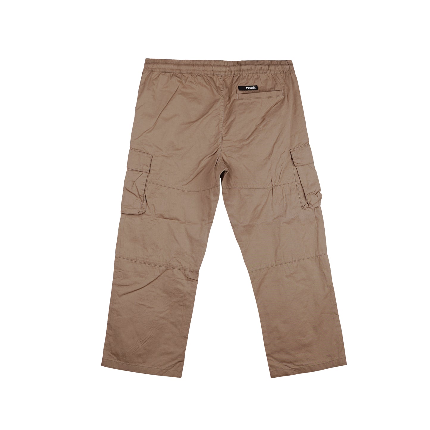 Petrol Men's Basic Non-Denim Cargo Pants Rinse Wash Fabric Mid-Waist 162493 (Light Brown)