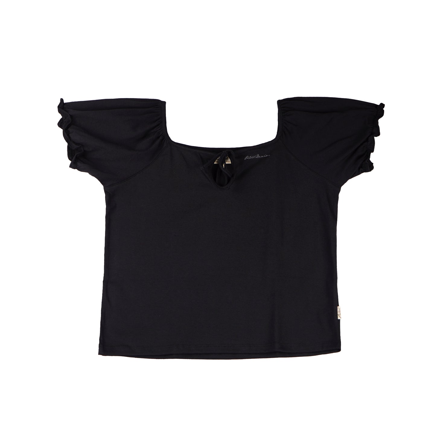 Petrol Ladies Basic Tees Boxy Fitting CVC Jersey Fabric 153271-U (Black)