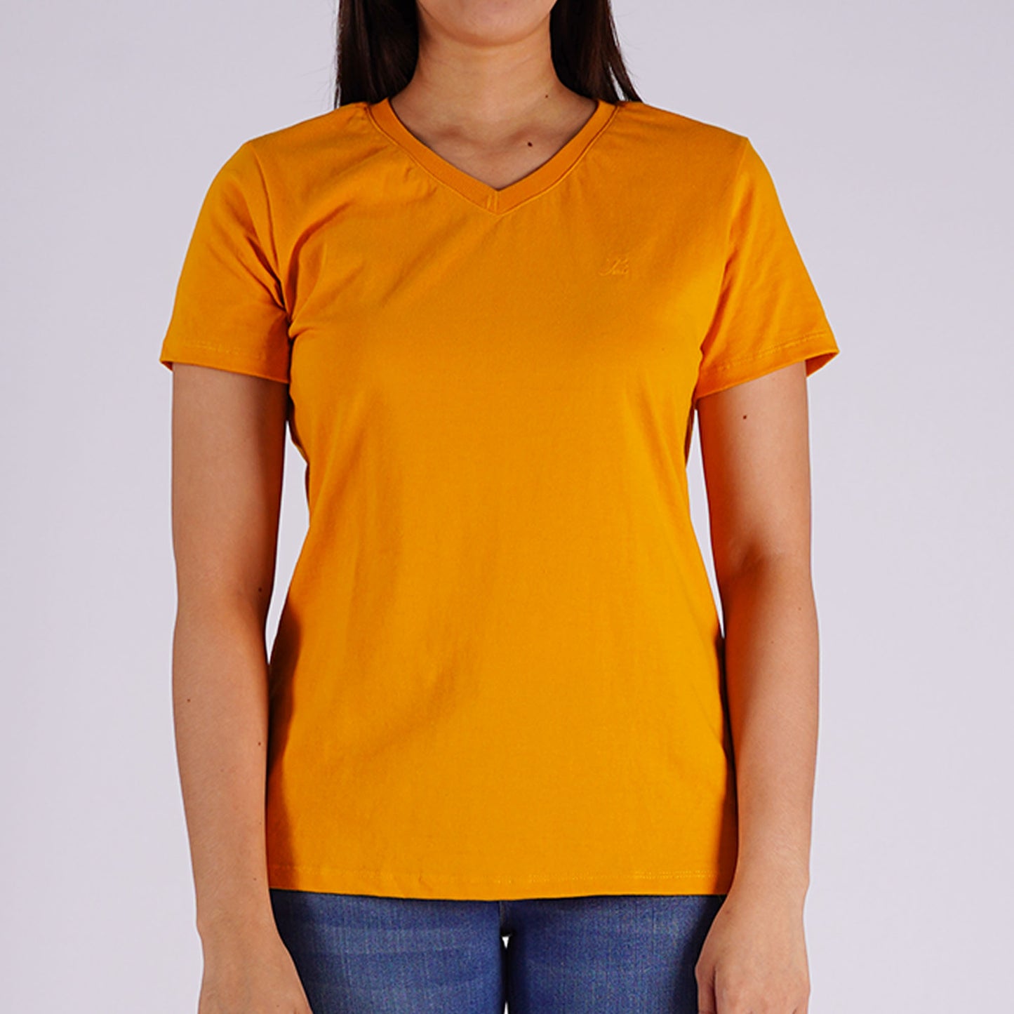 Petrol Ladies Basic Tees Regular Fitting CVC Jersey Fabric 145203-U (Canary)