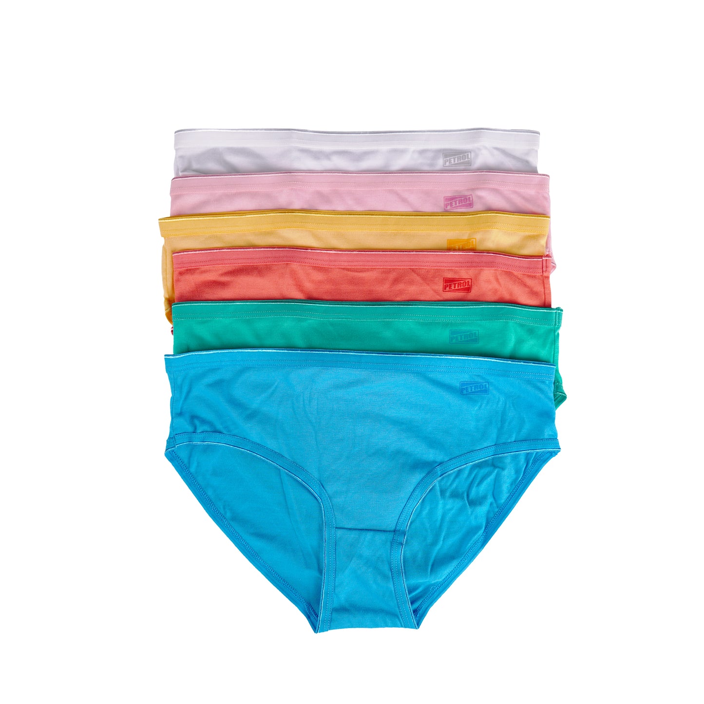 Petrol Ladies Accessories Innerwear 6-in-1 Panty Pack Bikini Mid-Waist 117805 (Assorted)