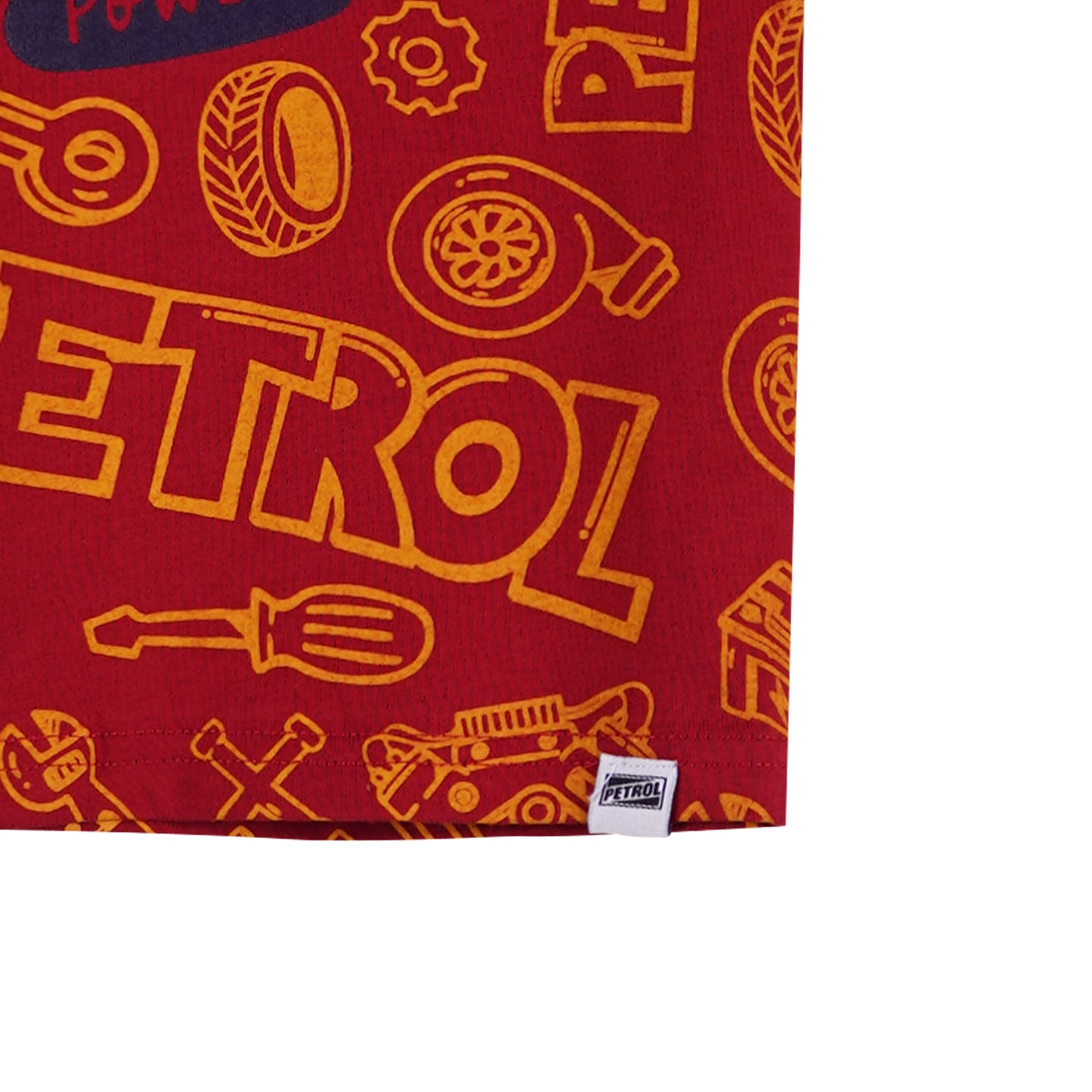 Petrol Kid's Basic Tees Regular Fitting CVC Jersey Fabric 157666-U (Crimson)