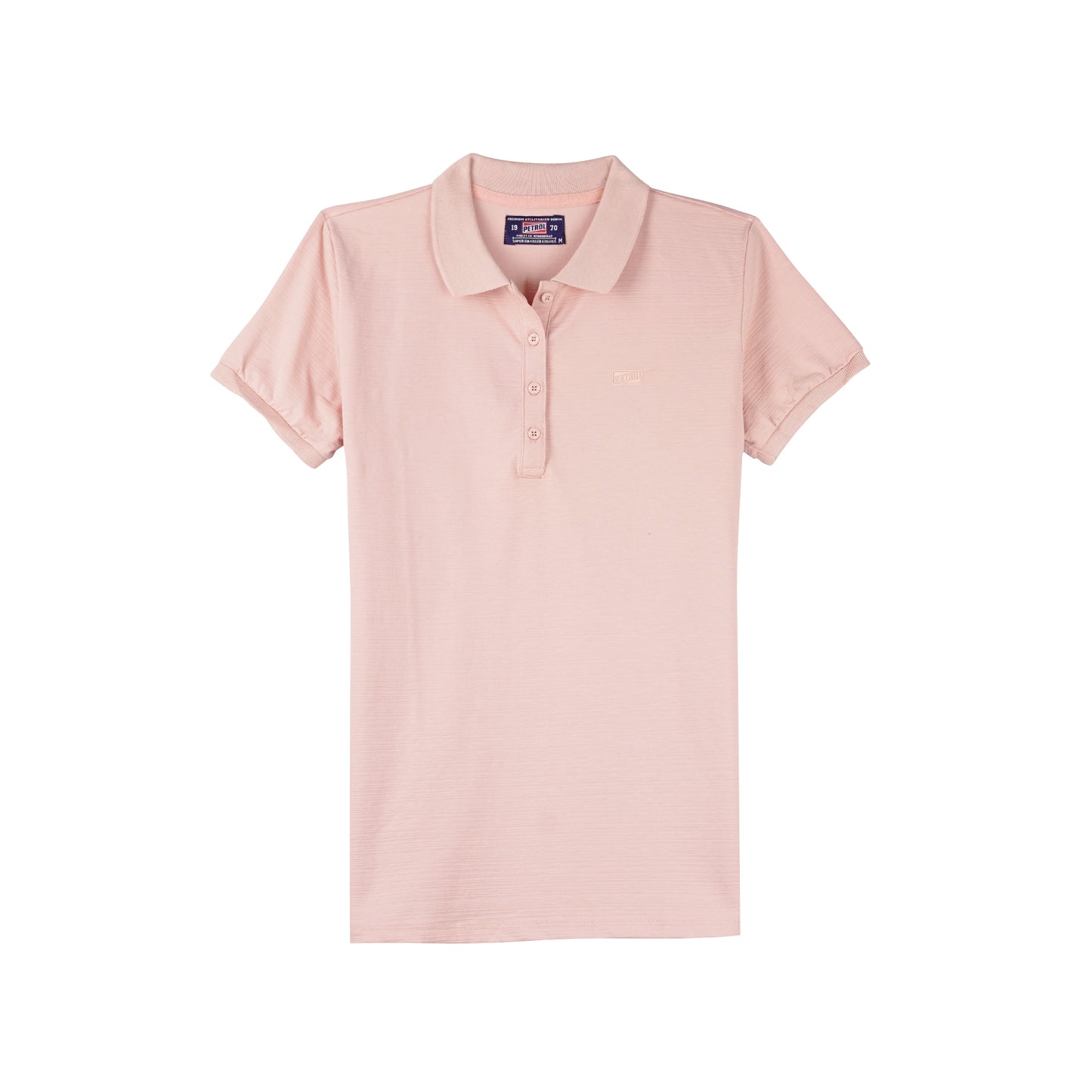 Petrol Ladies Basic Collared Regular Fitting Missed Lycra 116077 (Dusty Pink)