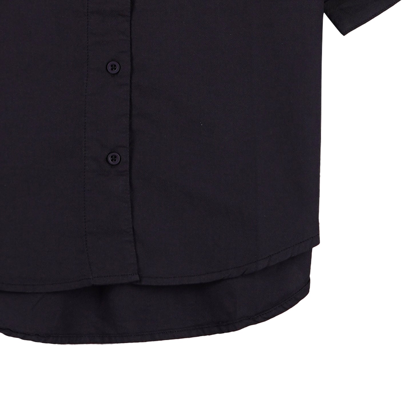 Petrol Ladies Basic Woven Regular Fitting Linen Fabric 161292 (Black)