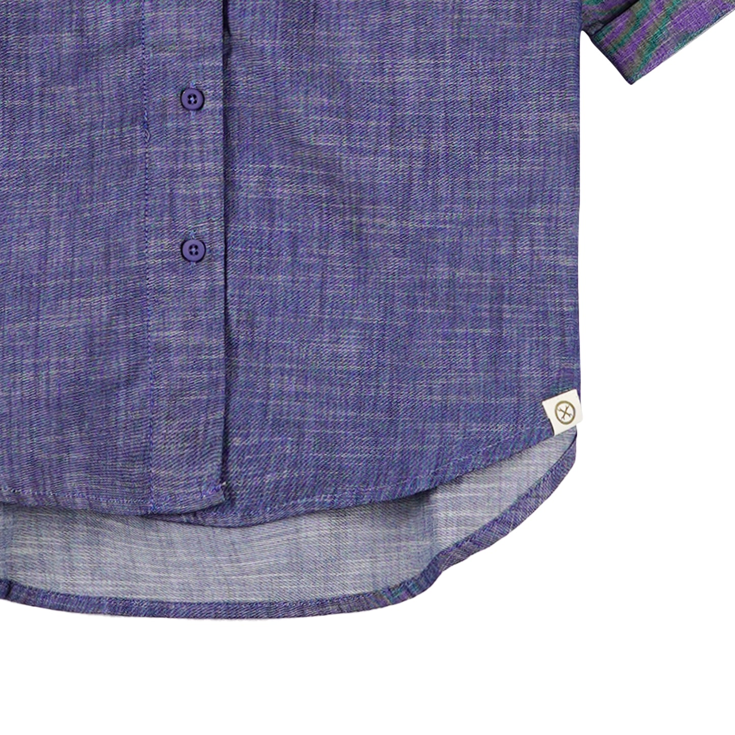 Petrol Ladies Basic Woven Regular Fitting Chambray Fabric 161286 (Navy)