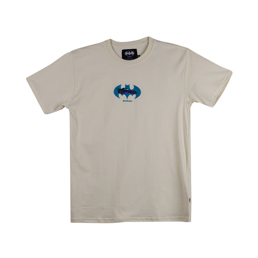 Petrol x Batman Men's Basic Tees Slim Fitting CVC Jersey Fabric 162732-U (Beige)