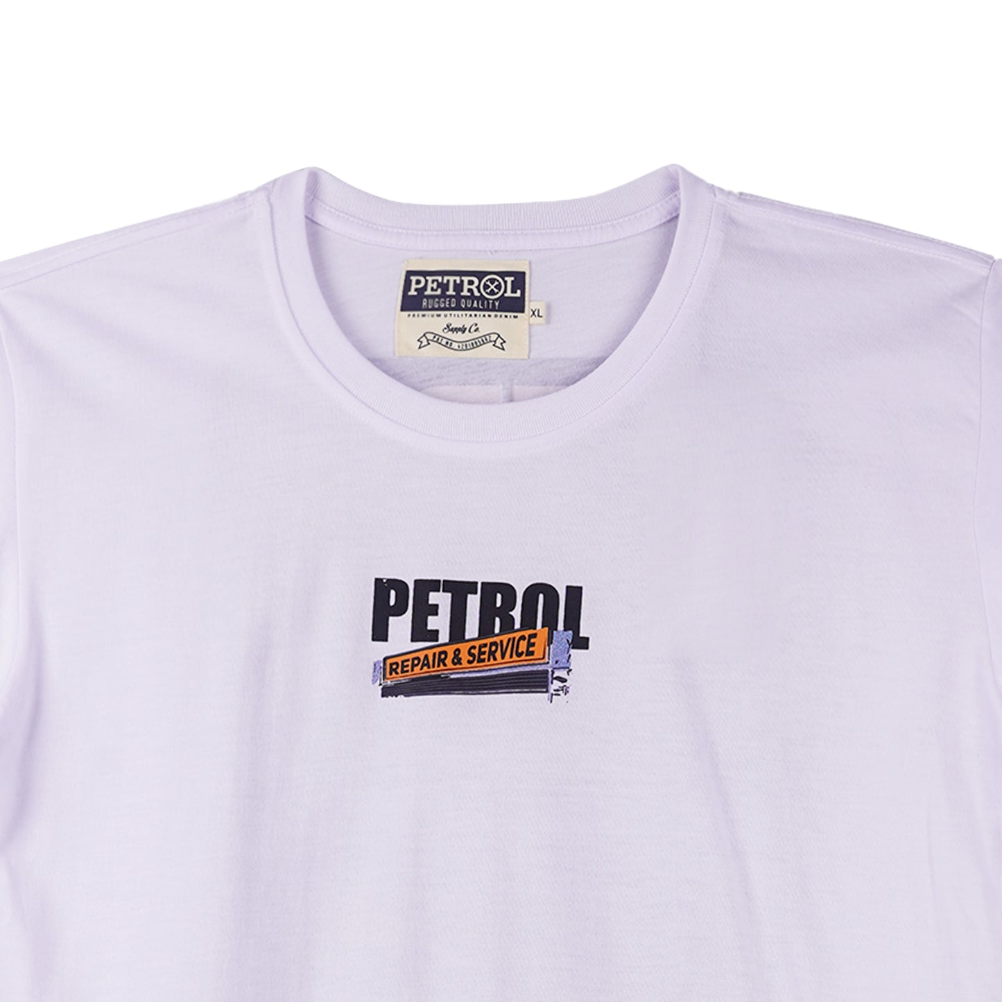 Petrol Men's Basic Tees Slim Fitting CVC Jersey Fabric 151871-U (White)