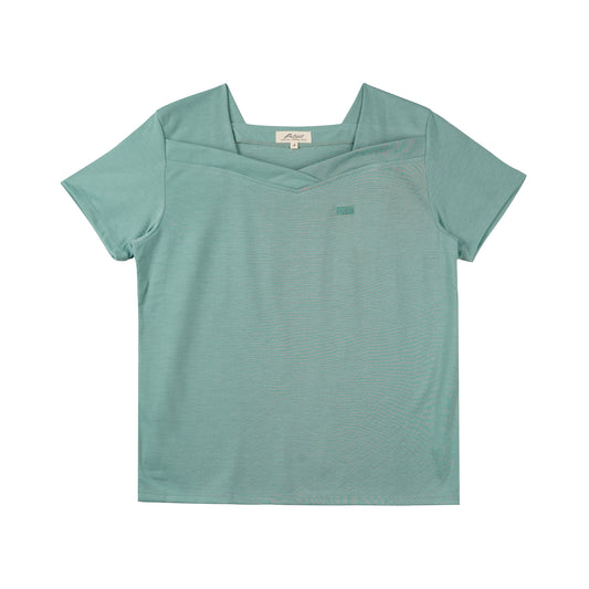 Petrol Ladies Basic Tees Regular Fitting CVC Jersey Fabric 155911-U (Green)