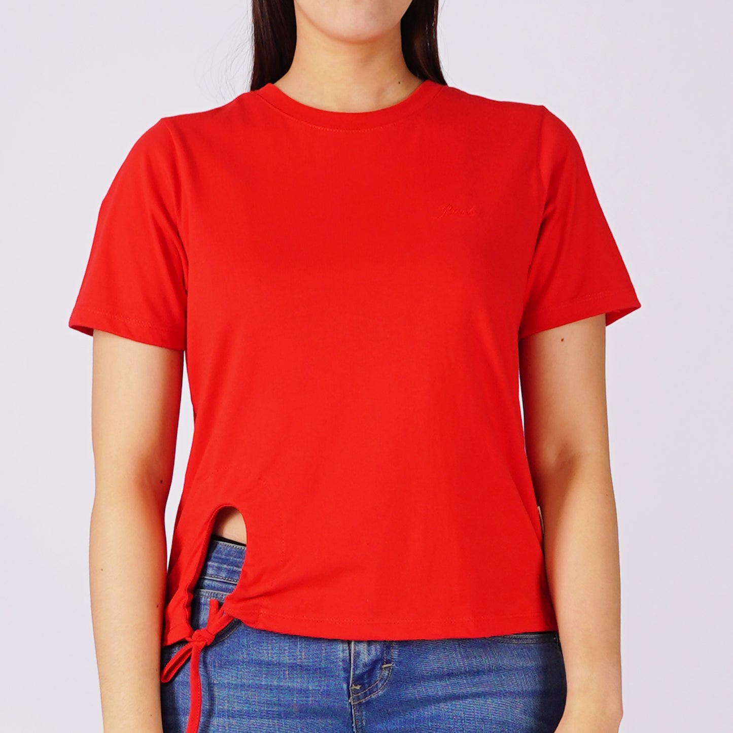 Petrol Ladies Basic Tees Boxy Fitting CVC Jersey Fabric 157770-U (Scarlet)