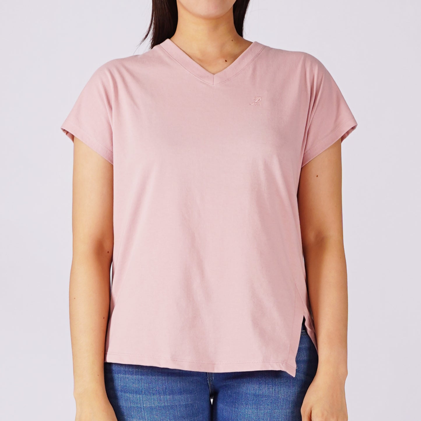 Petrol Ladies Basic Tees Regular Fitting CVC Jersey Fabric 157781-U (Dusty Pink)