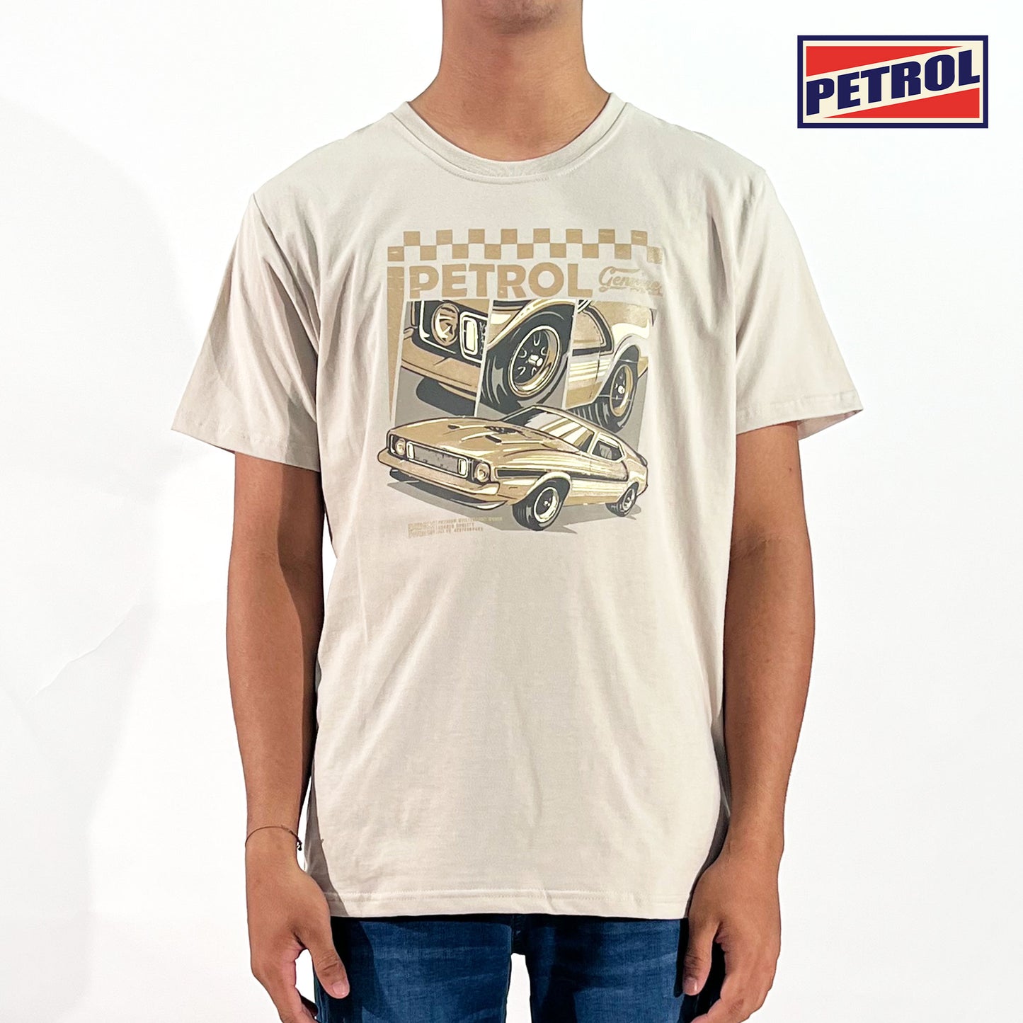 Petrol Men's Basic Tees Slim Fitting 170026-U (Sand)