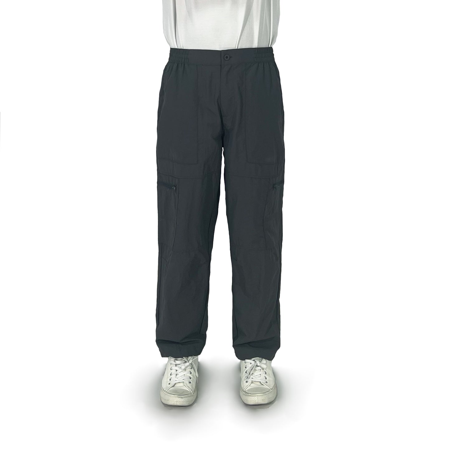 Petrol Men's Basic Non-Denim Cargo Pants Mid-Rise Fitting 174179-U (Dark Gray)