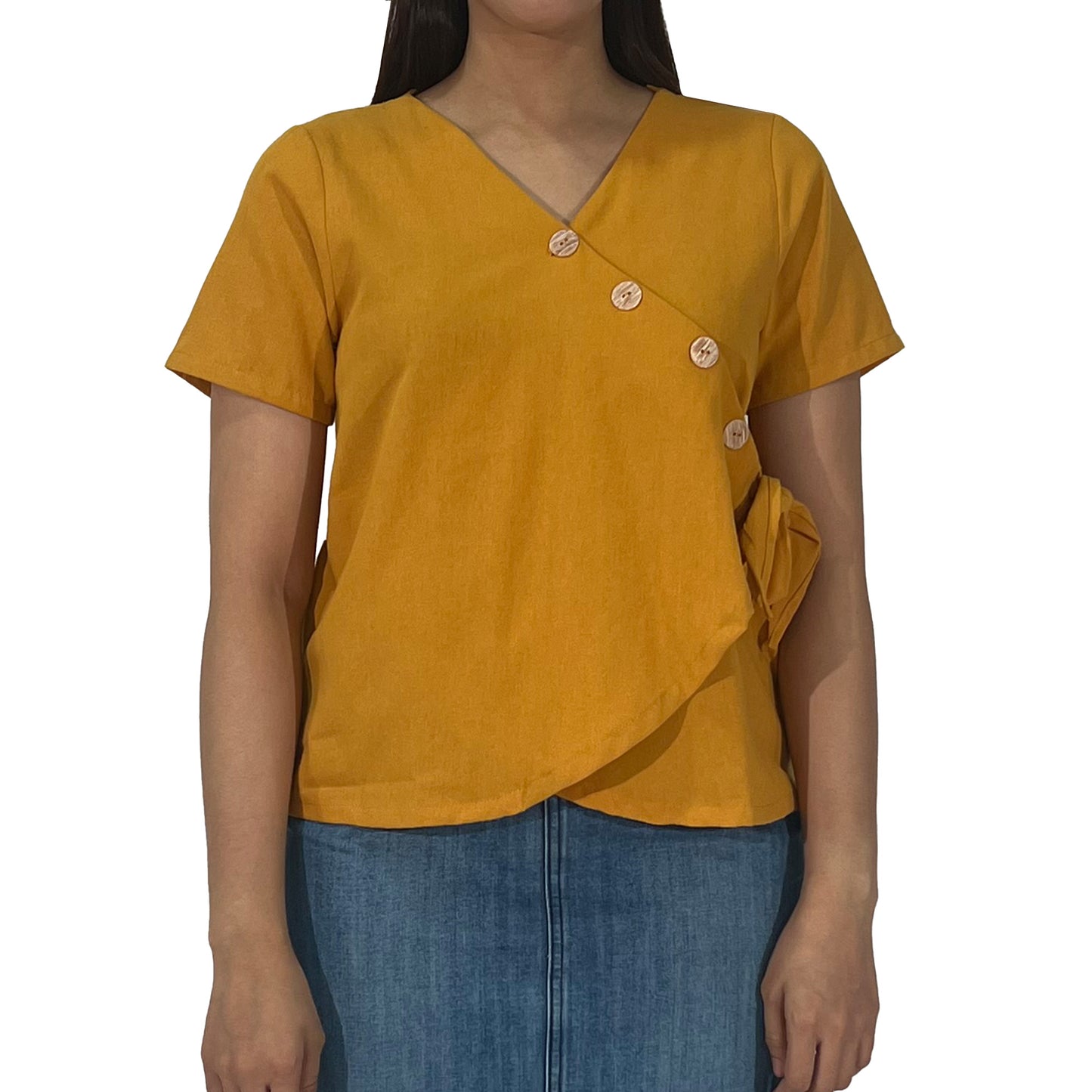 Petrol Ladies Basic Woven Shirt Regular Fitting 157799 (Mustard)