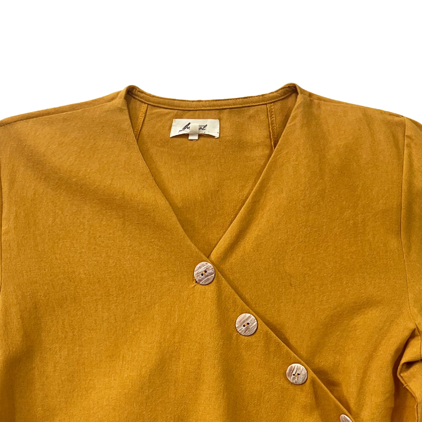 Petrol Ladies Basic Woven Shirt Regular Fitting 157799 (Mustard)