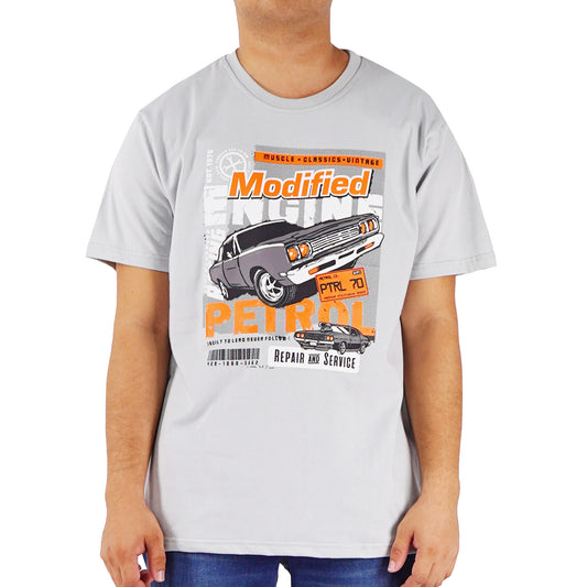 Petrol Men's Basic Tees Slim Fitting 175848-U (Mercury)