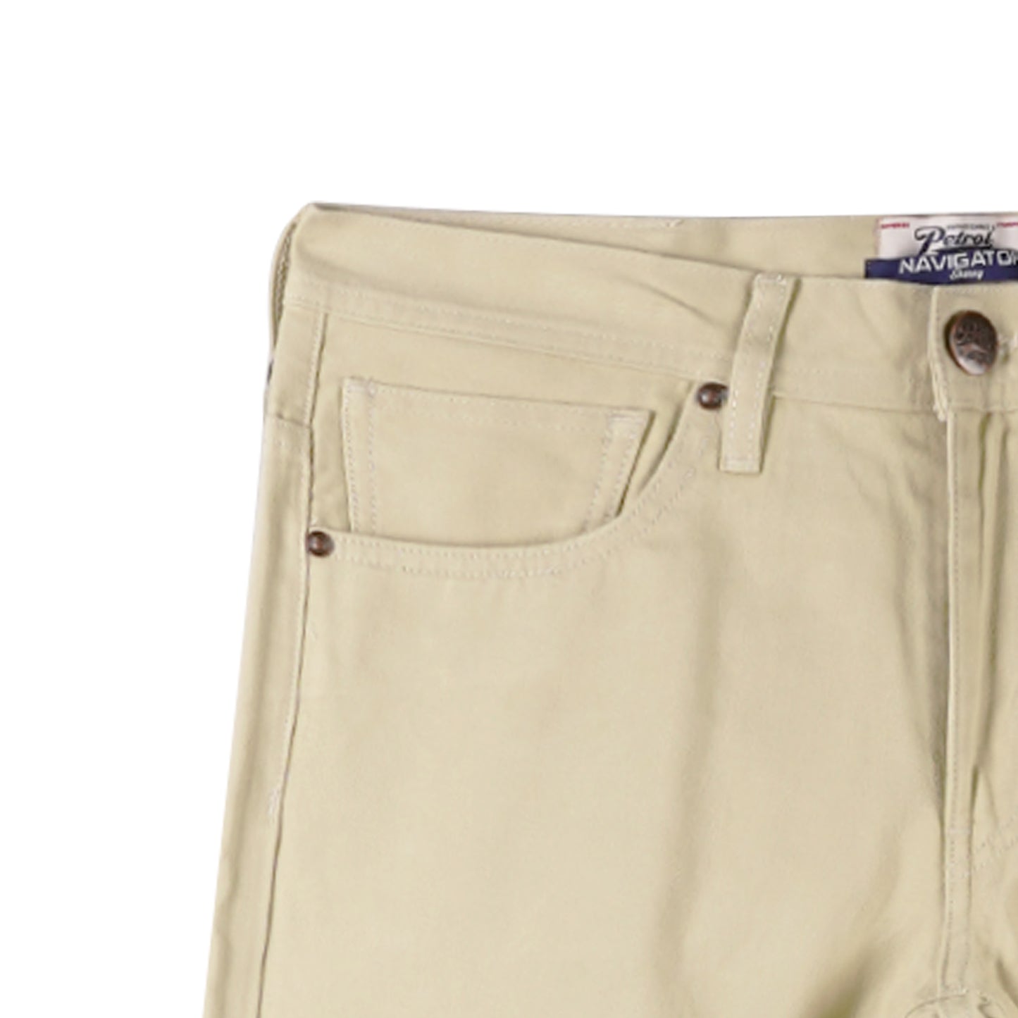 Petrol Men's Basic Denim Pants Skinny Fitting Mid-Rise 173306 (Light Khaki)