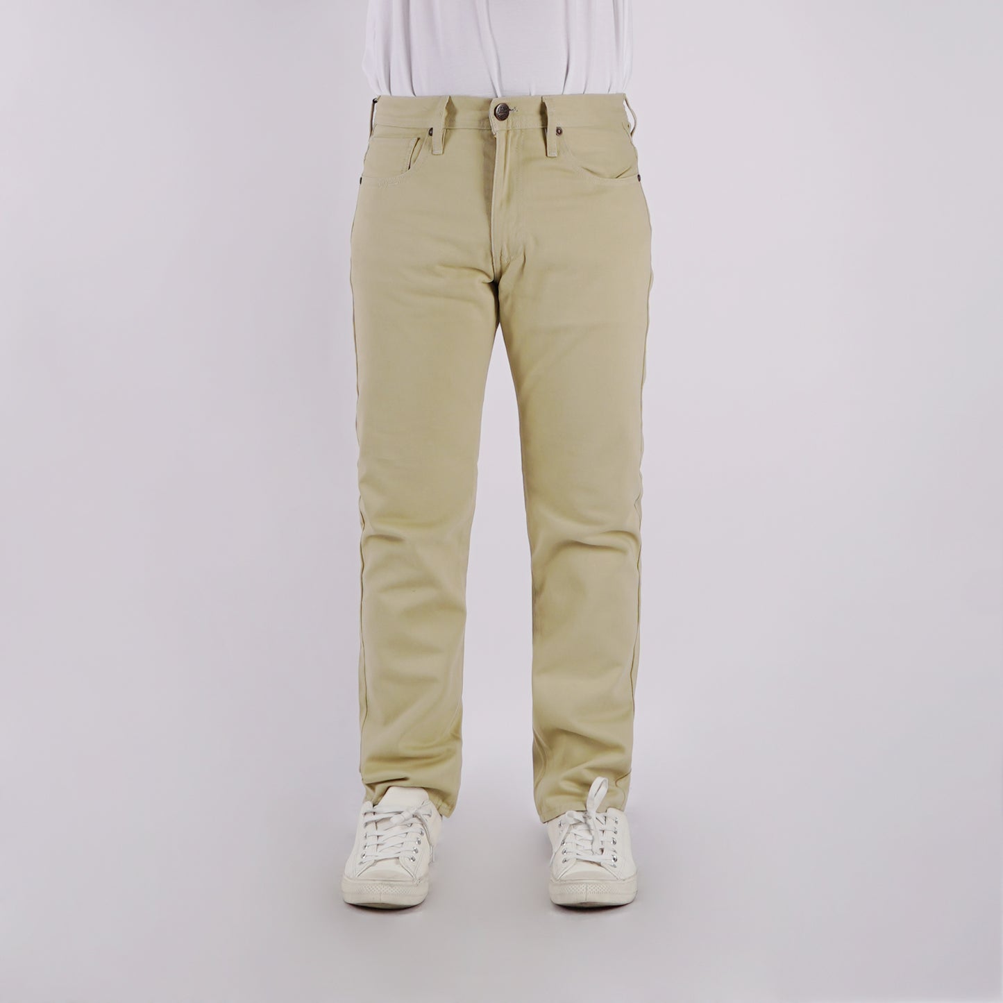 Petrol Men's Basic Denim Pants Skinny Fitting Mid-Rise 173306 (Light Khaki)