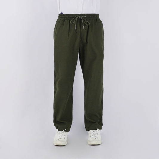 Petrol Men's Basic Non-Denim Trouser Pants Mid-Rise 176055 (Fatigue)
