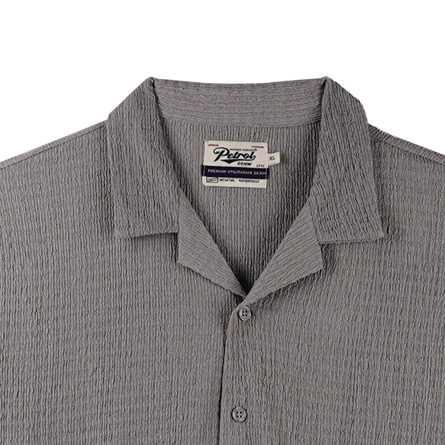Petrol Men's Basic Woven Shirt Comfort Fitting 169267 (Gray)