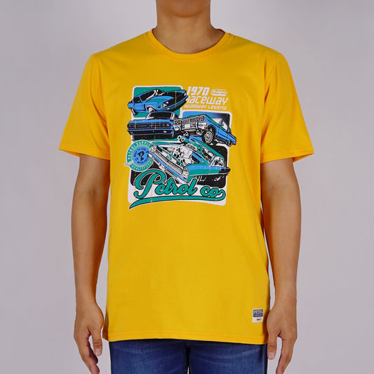 Petrol Mens Basic Tees Slim Fit 176909-U (Yellow)