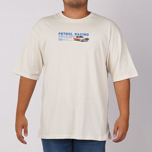 Petrol Mens Basic Tees Oversized Fitting 175936-U (Beige)