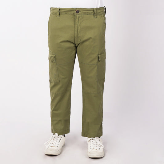 Petrol Men's Basic Non-Denim Cargo Pants Mid-Rise Fitting 175588 (Olive)