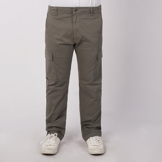 Petrol Men's Basic Non-Denim Cargo Pants Mid-Rise Fitting 175577 (Light Gray)