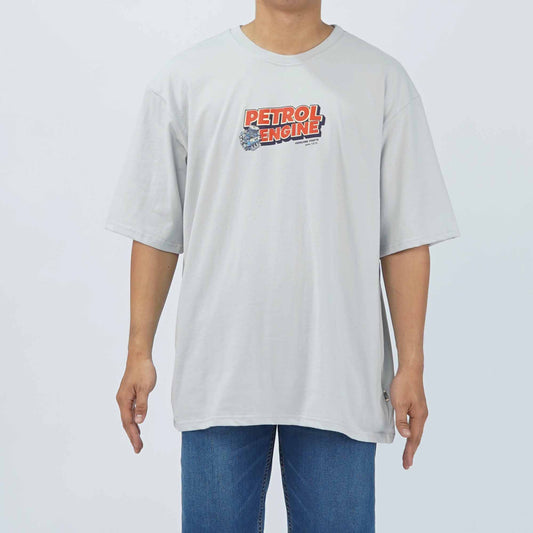Petrol Men's Basic Tees Oversized Fitting 175859-U (Mercury)