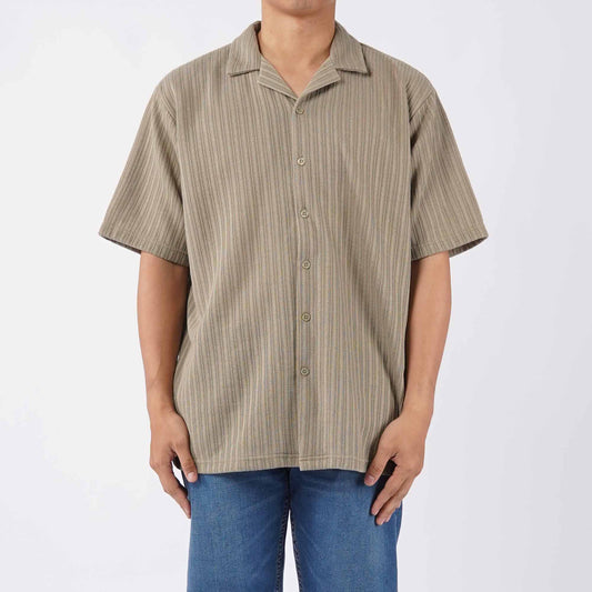 Petrol Men's Basic Woven Shirt Oversized Fitting 168424 (Rock Ridge)