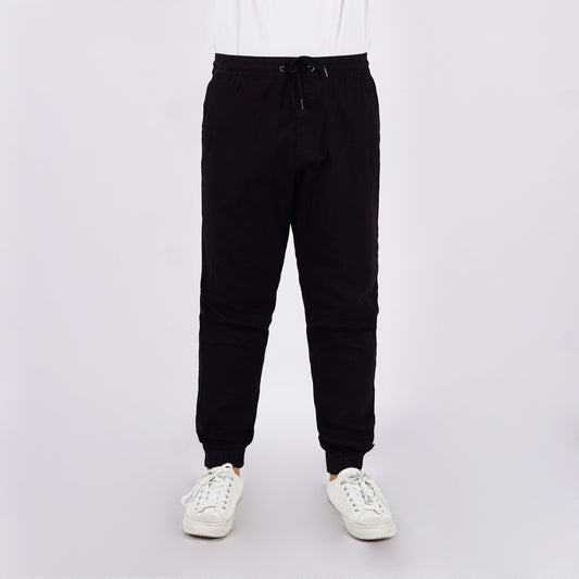 Petrol Men's Basic Non-Denim Jogger Pants Mid-Rise 176579 (Black)