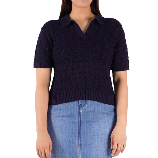 Petrol Ladies Basic Collared Shirt Regular Fit 168012 (Peacoat)