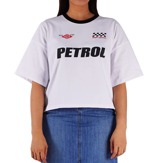 Petrol Ladies Basic Tees  Crop Fitting 172552 (White)