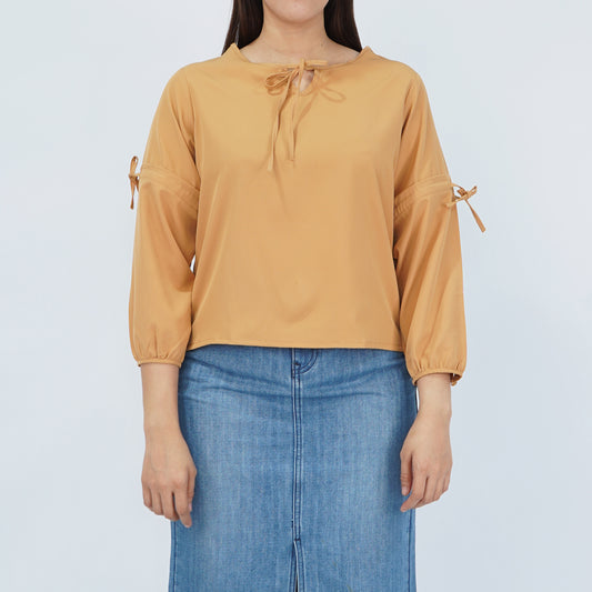 Petrol Ladies Basic Woven Shirt Boxy Fitting 159181 (Brown)