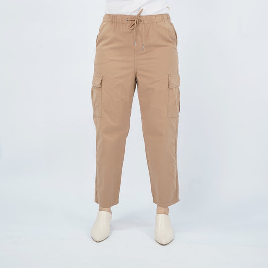 Petrol Ladies Basic Non-Denim Cargo Pants Mid-Rise Fitting 171643-U (Khaki)