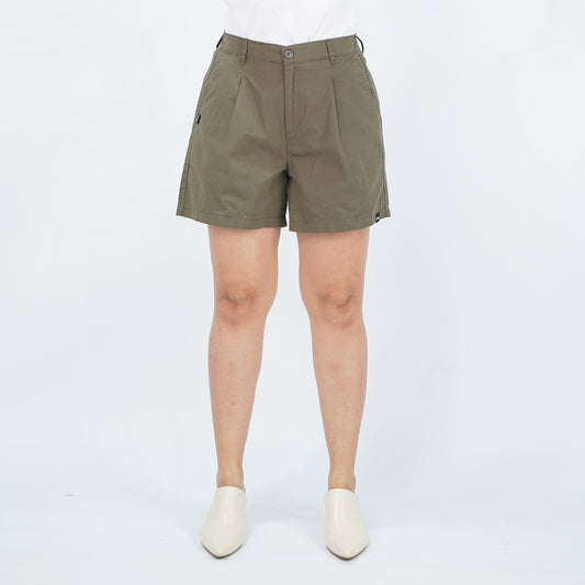 Petrol Ladies Basic Non-Denim Smart Short Mid-Rise 178543 (Fatigue)