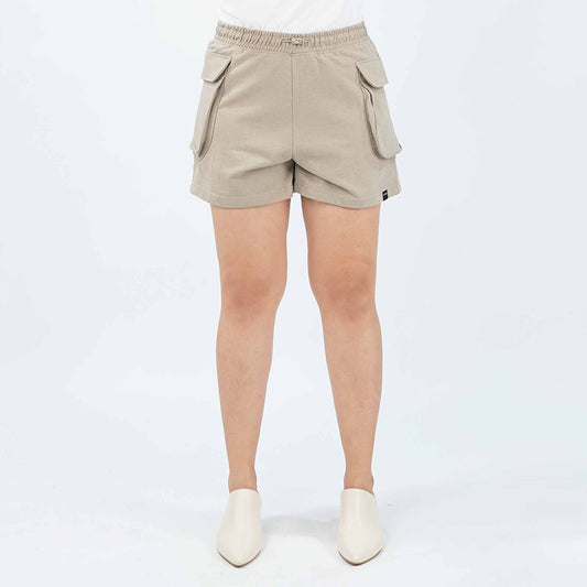 Petrol Ladies Basic Non-Denim Cargo Short Mid-Rise 176361 (Cream)