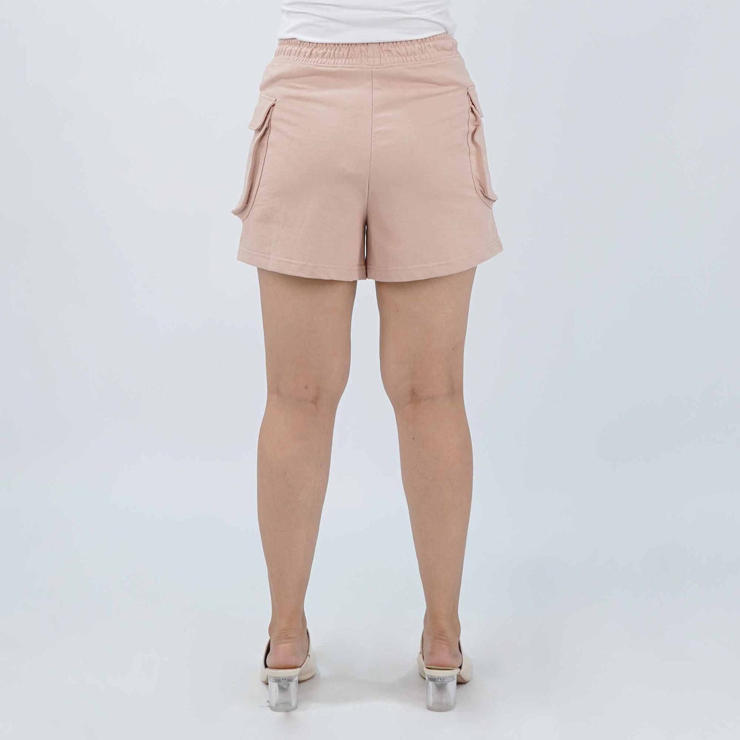 Petrol Ladies Basic Non-Denim Cargo Short Mid-Rise 176361 (Old Rose)