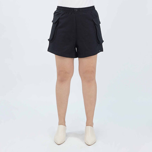 Petrol Ladies Basic Non-Denim Cargo Short Mid-Rise 176378 (Black)