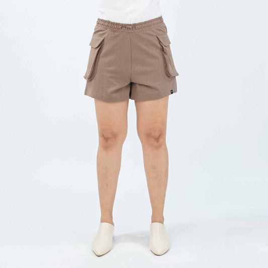 Petrol Ladies Basic Non-Denim Cargo Short Mid-Rise 176378 (Brown)