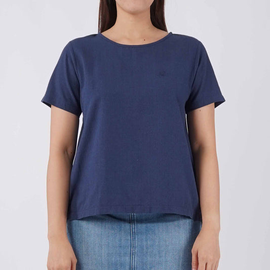 Petrol Ladies Basic Woven Shirt Regular Fitting 159795 (Navy)