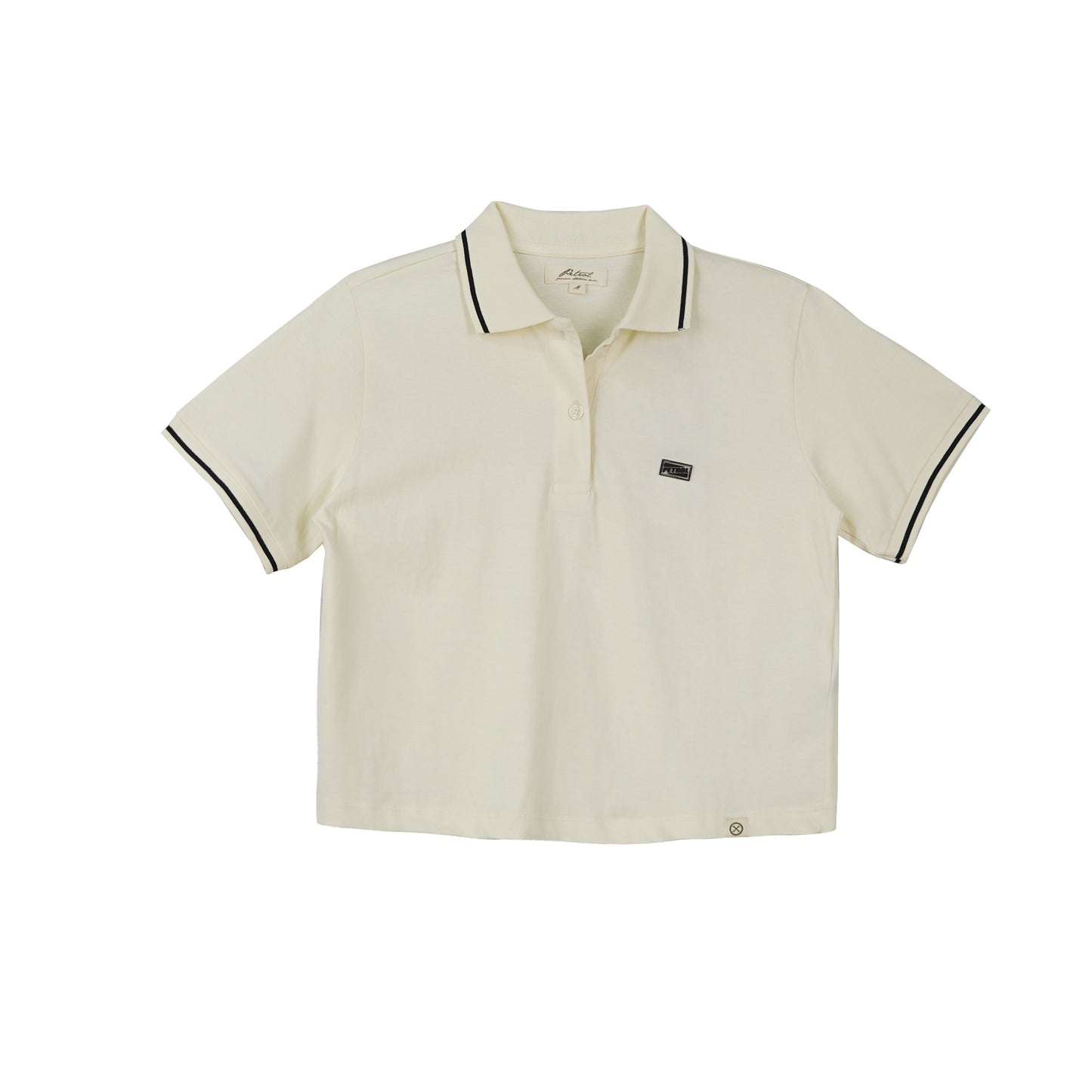 Petrol Ladies Basic Collared Shirt Boxy Crop Fitting 180231-U (Cream)