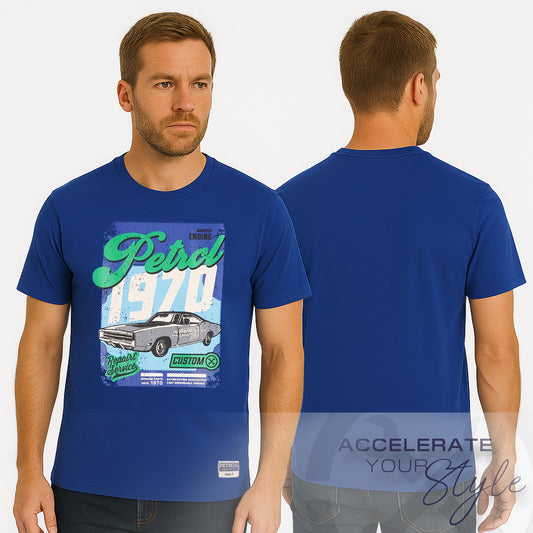 Petrol Men's Basic Tees Slim Fitting 176895-U (Blue)