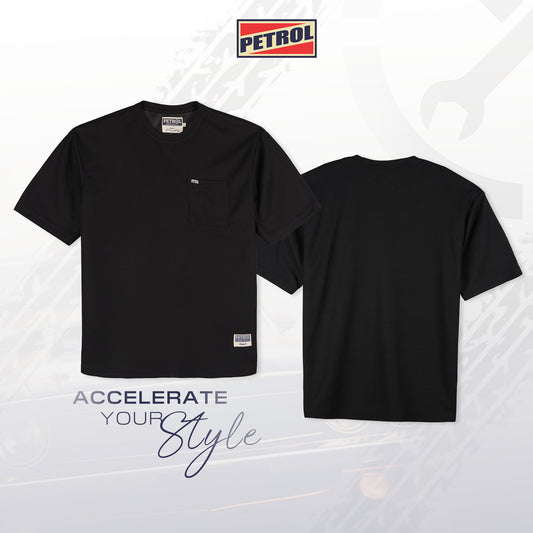 Petrol Men's Basic Tees Oversized Fitting 170491-U (Black)
